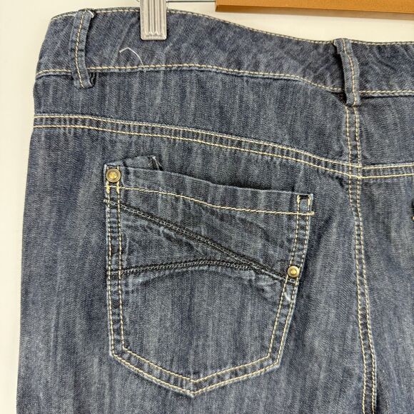 Tommy Hilfiger Denim Trousers Womens Size 8 Blue Gray Stretch Casual Straight - Picture 7 of 16